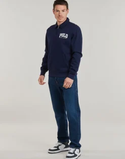 Polo Ralph Lauren SWEATESHIRT DEMI ZIP LOGO BRODE-Homme Sweats & Polaires