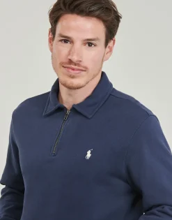 Polo Ralph Lauren SWEATSHIRT DEMI ZIP EN MOLLETON-Homme Sweats & Polaires