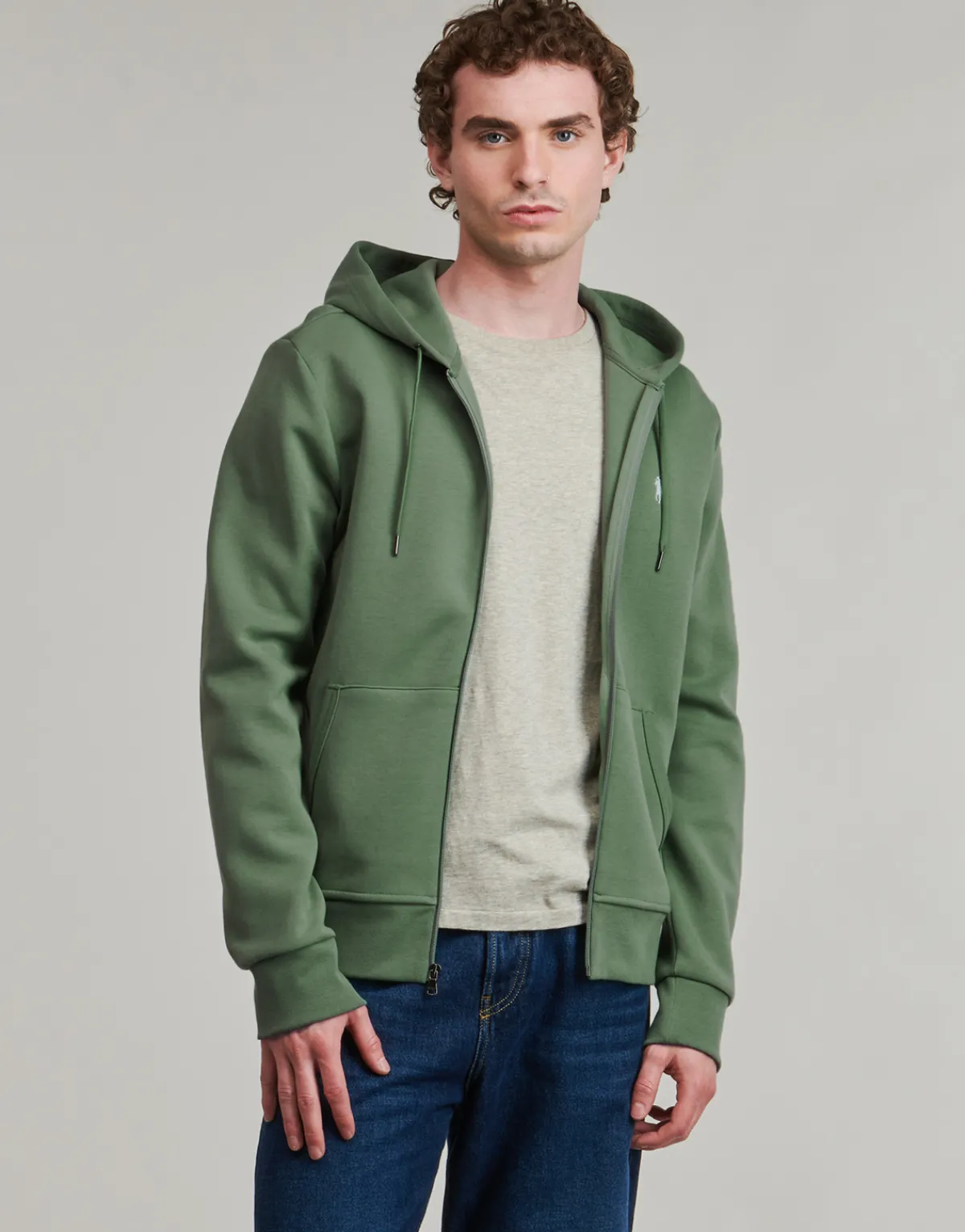 Polo Ralph Lauren SWEATSHIRT ZIPPE EN DOUBLE KNIT TECH-Homme Sweats & Polaires