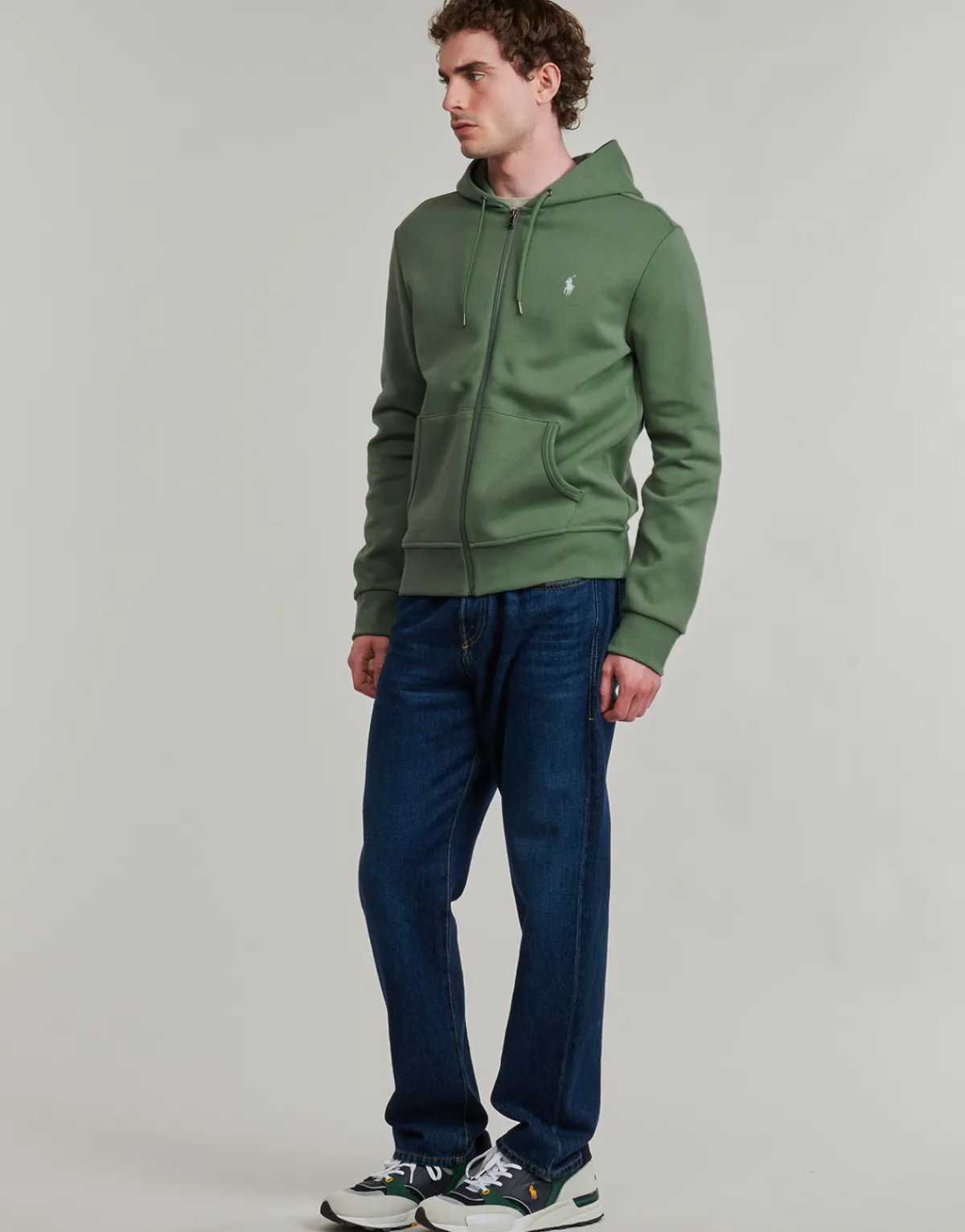 Polo Ralph Lauren SWEATSHIRT ZIPPE EN DOUBLE KNIT TECH-Homme Sweats & Polaires