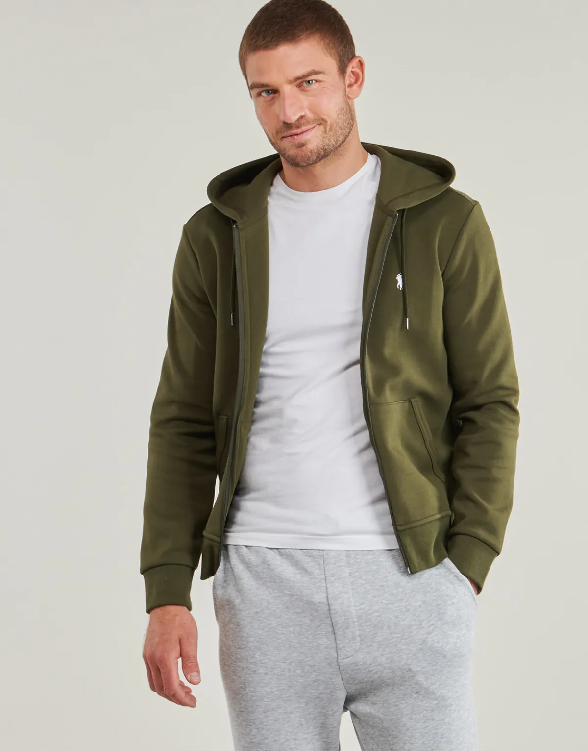 Polo Ralph Lauren SWEATSHIRT ZIPPE EN DOUBLE KNIT TECH-Homme Sweats & Polaires|Sweats & Polaires