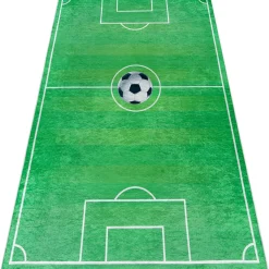 Rugsx Tapis lavable BAMBINO 9731 Terrain, football pour 140x200 cm-Homme Football