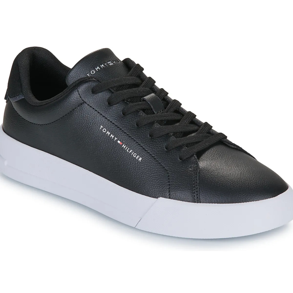 Tommy Hilfiger TH COURT LTH DETAIL ESS-Homme Baskets Mode