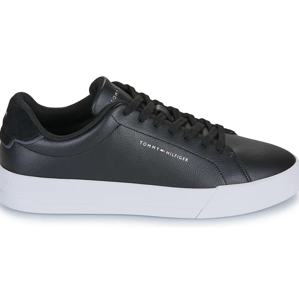 Tommy Hilfiger TH COURT LTH DETAIL ESS-Homme Baskets Mode