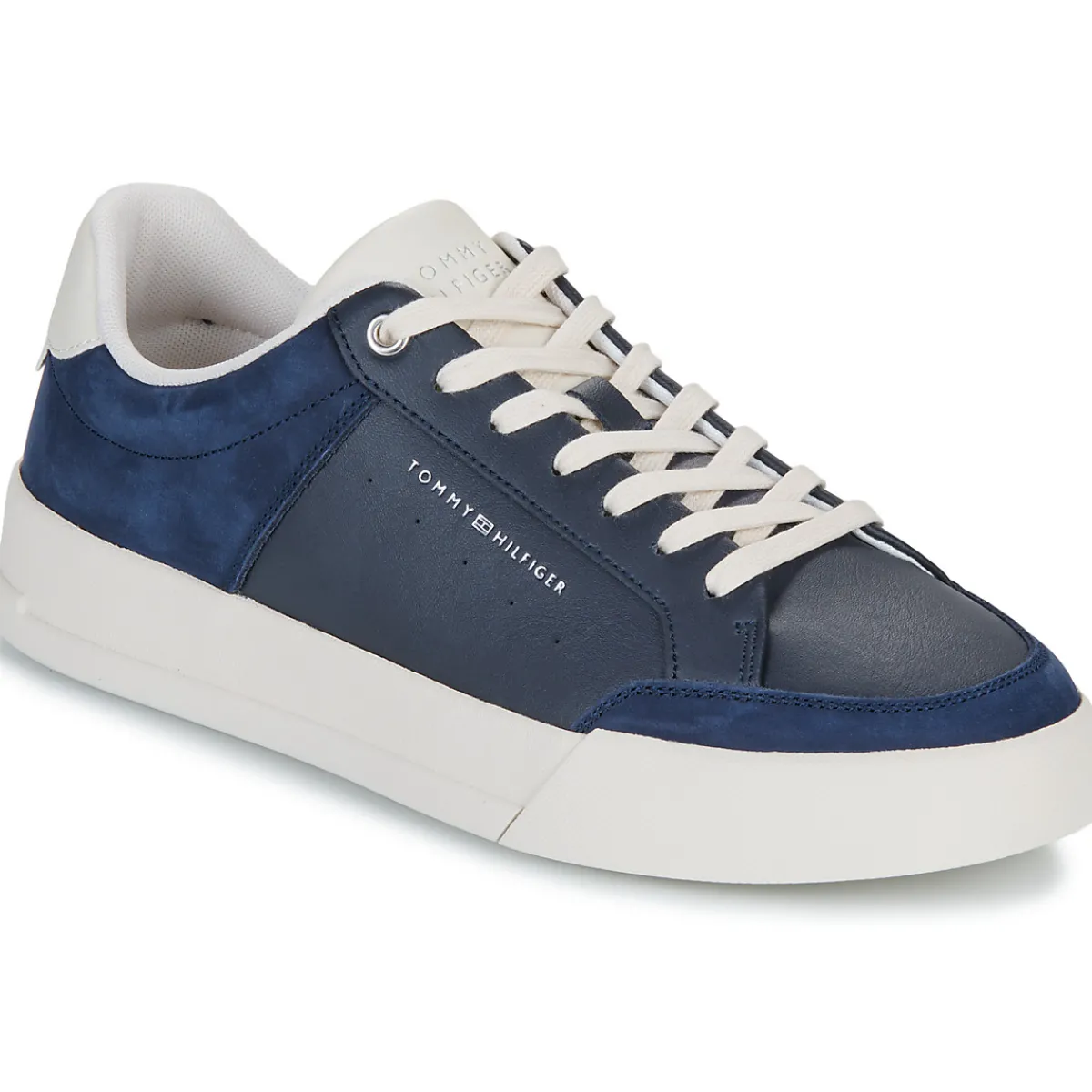 Tommy Hilfiger TH COURT MIX LTH NUBUCK-Homme Baskets Mode