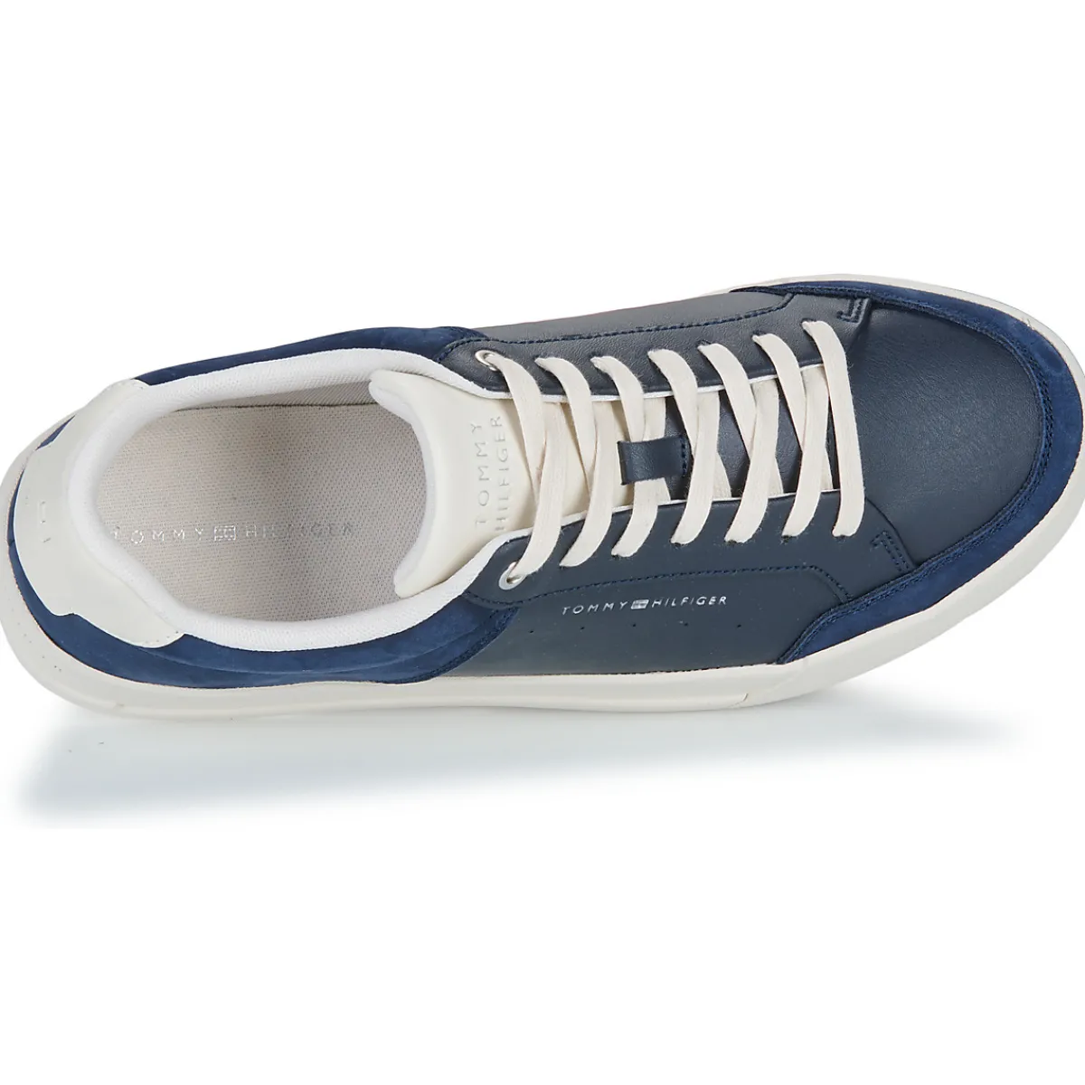 Tommy Hilfiger TH COURT MIX LTH NUBUCK-Homme Baskets Mode