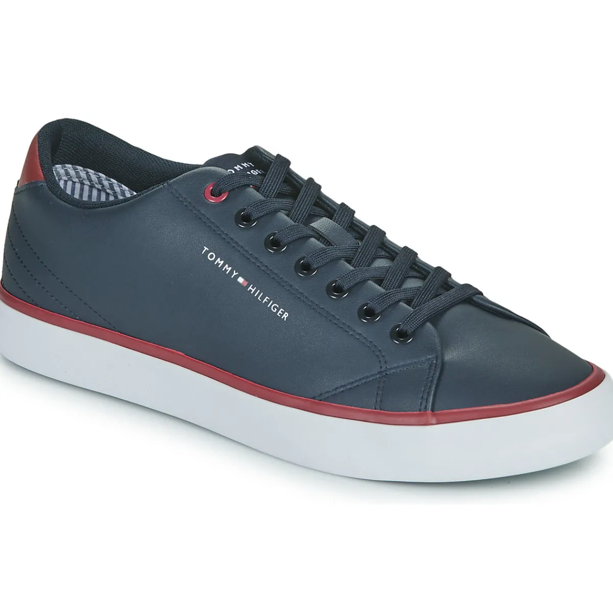 Tommy Hilfiger TH HI VULC CORE LOW LEATHER-Homme Baskets Mode