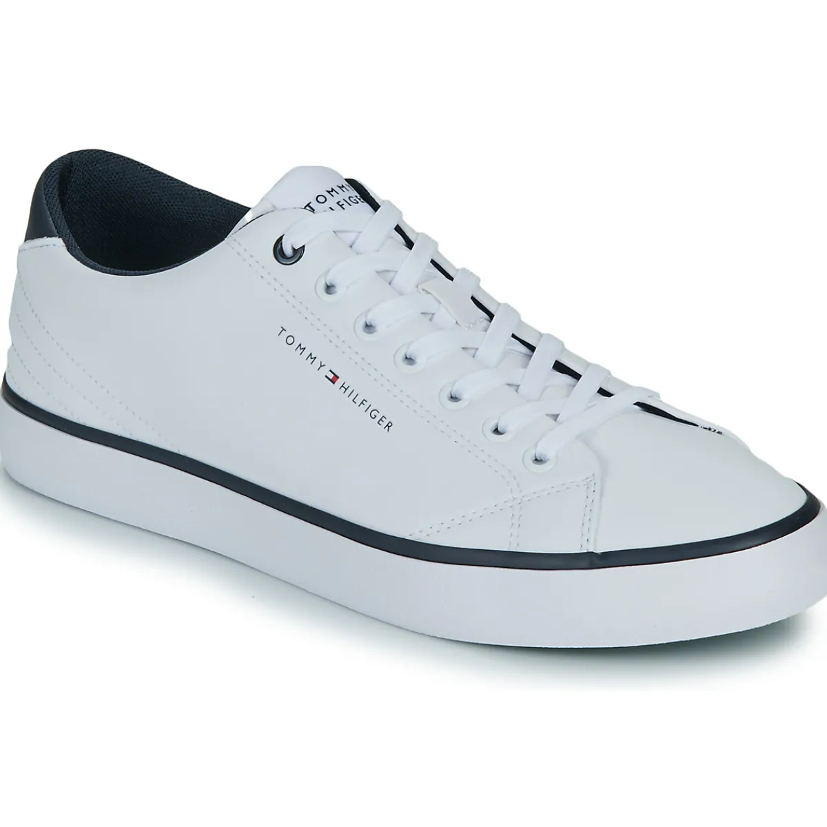 Tommy Hilfiger TH HI VULC CORE LOW LEATHER-Homme Baskets Mode