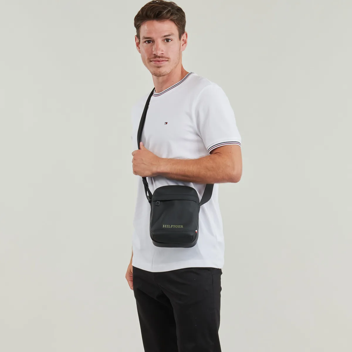 Tommy Hilfiger TH MONOTYPE PU MINI REPORTER-Homme Pochettes / Sacoches