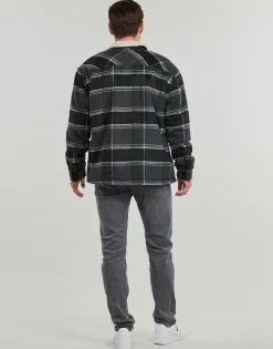 Tommy Jeans TJM CHECK SHERPA OVERSHIRT EXT-Homme Chemises