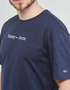 Tommy Jeans TJM CLASSIC LINEAR LOGO TEE-Homme T-Shirts & Polos