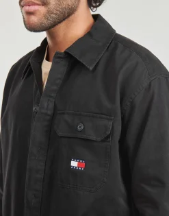 Tommy Jeans TJM ESSENTIAL SOLIDOVERSHIRT-Homme Chemises