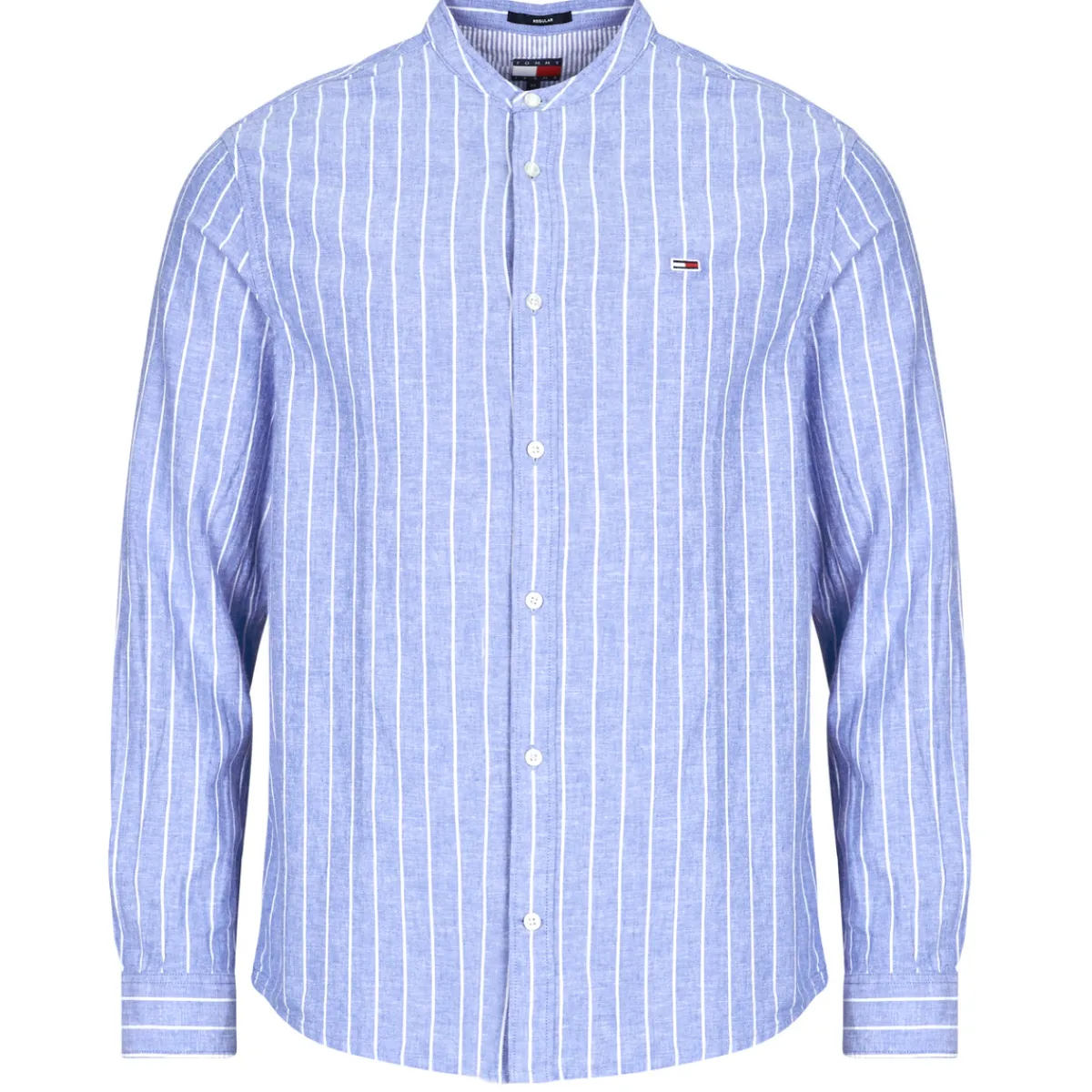 Tommy Jeans TJM LINEN MIX BND STP SHRT EXT-Homme Chemises