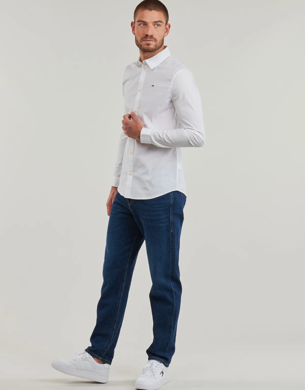 Tommy Jeans TJM ORIGINAL STRETCH SHIRT-Homme Chemises