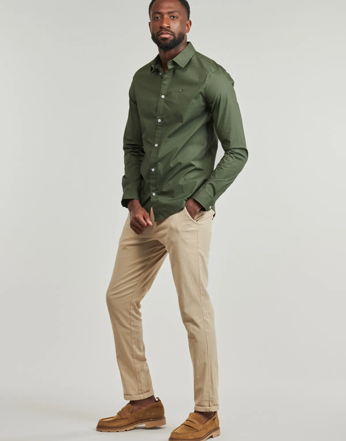 Tommy Jeans TJM ORIGINAL STRETCH SHIRT-Homme Chemises