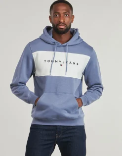 Tommy Jeans TJM REG CBLK LINEAR LOGO HD-Homme Sweats & Polaires