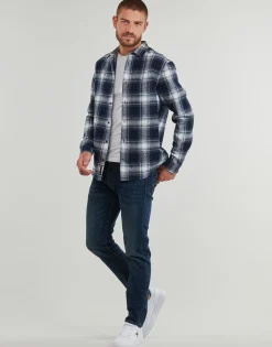 Tommy Jeans TJM REG CHECK FLANNEL SHIRT EXT-Homme Chemises
