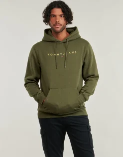 Tommy Jeans TJM REG LINEAR GOLD HOOD EXT-Homme Sweats & Polaires