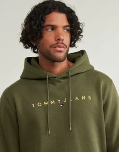 Tommy Jeans TJM REG LINEAR GOLD HOOD EXT-Homme Sweats & Polaires
