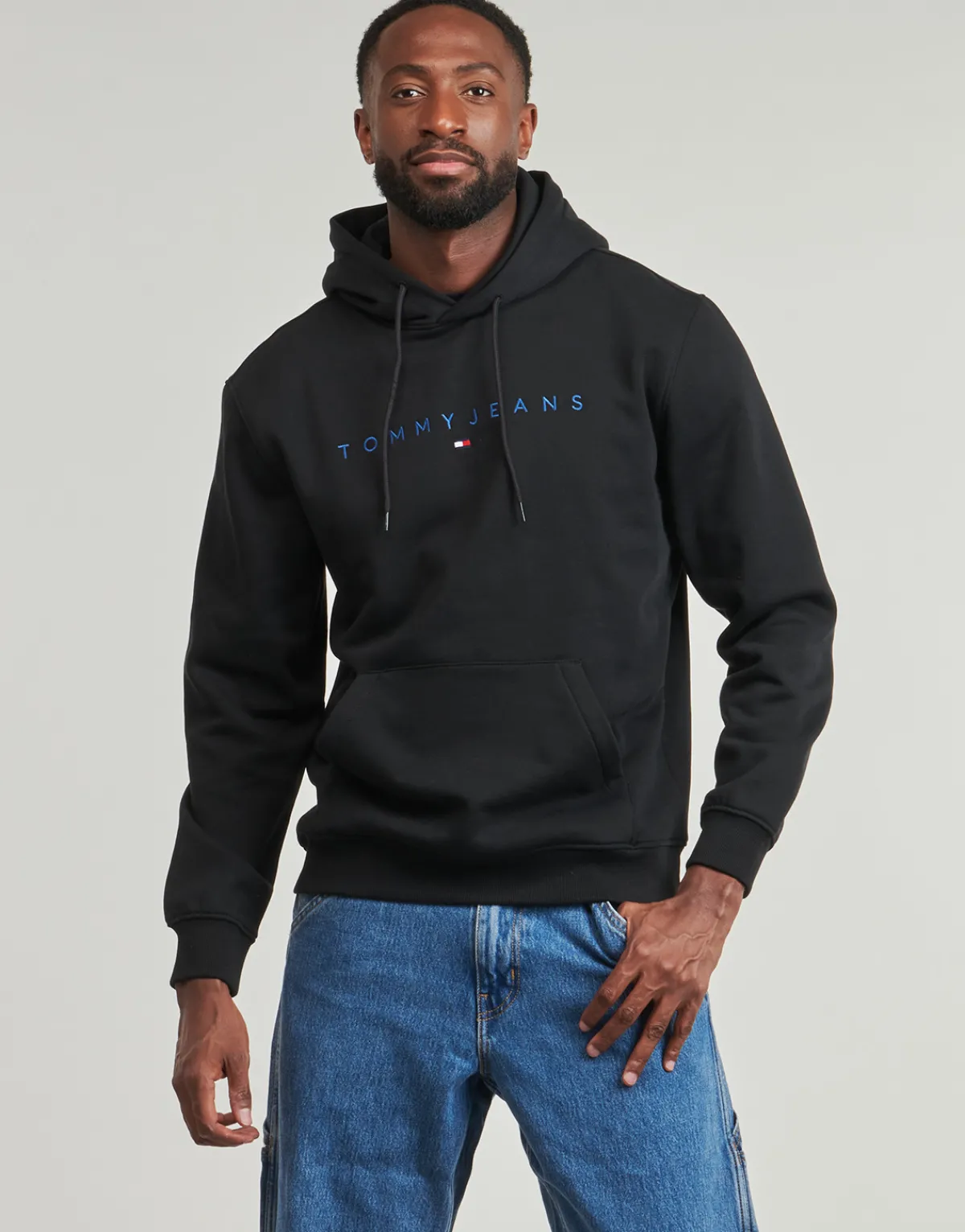 Tommy Jeans TJM REG LINEAR LOGO HOODIE EXT-Homme Sweats & Polaires|Sweats & Polaires