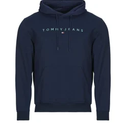 Tommy Jeans TJM REG LINEAR LOGO HOODIE EXT-Homme Sweats & Polaires|Sweats & Polaires