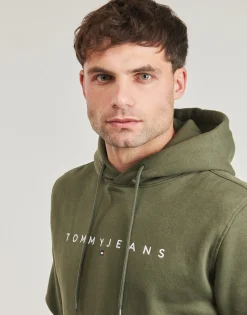 Tommy Jeans TJM REG LINEAR LOGO HOODIE EXT-Homme Sweats & Polaires|Sweats & Polaires