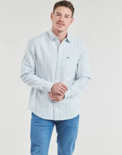 Tommy Jeans TJM REG OXFORD STRIPESHIRT-Homme Chemises
