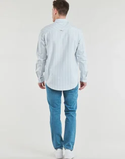 Tommy Jeans TJM REG OXFORD STRIPESHIRT-Homme Chemises