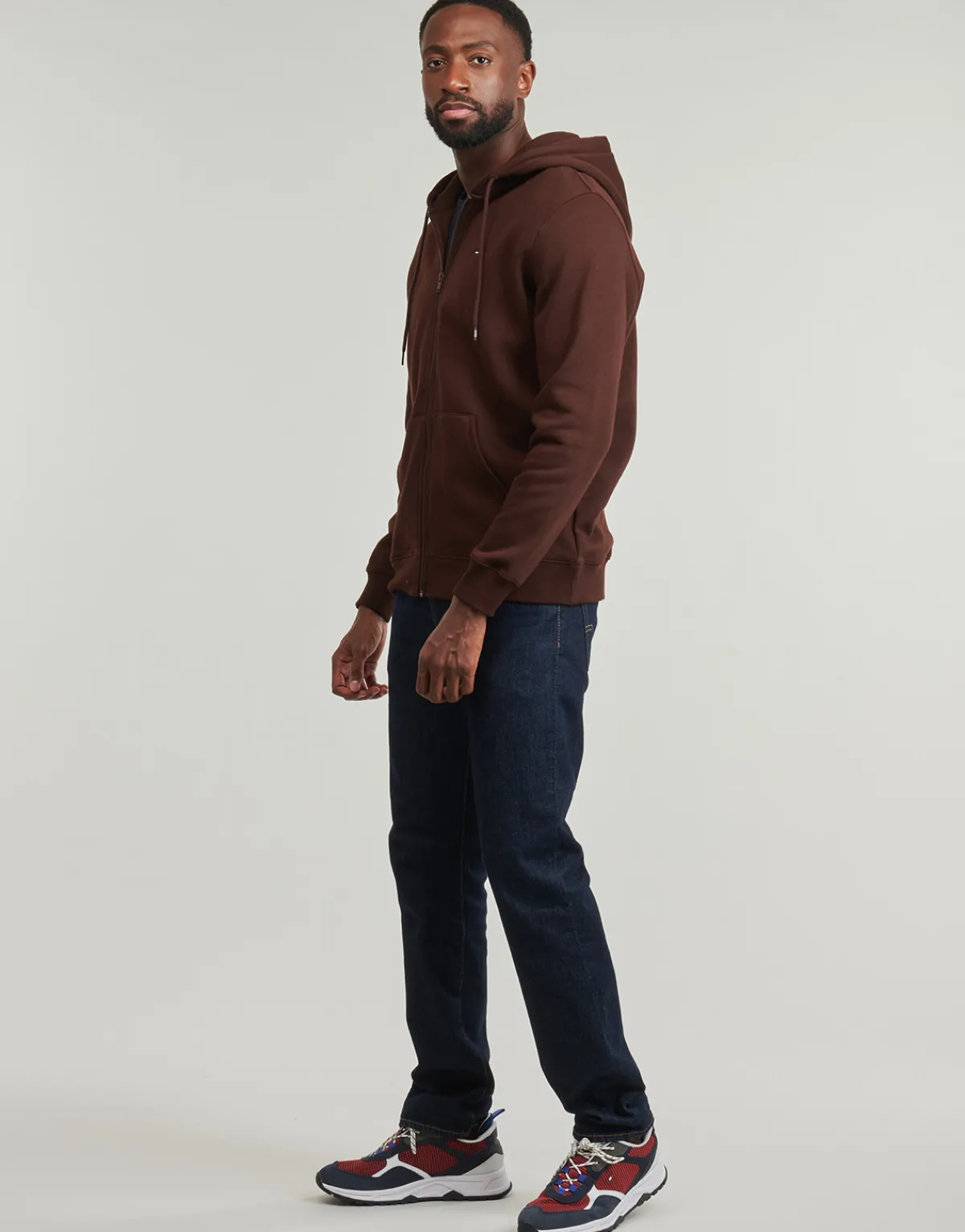 Tommy Jeans TJM REG S FLAG ZIP THRU EXT-Homme Sweats & Polaires|Sweats & Polaires