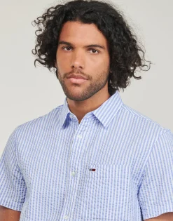 Tommy Jeans TJM REG STRIPE-Homme Chemises