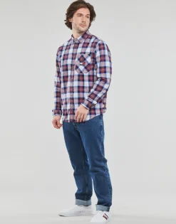 Tommy Jeans TJM RELAXED FLANNEL SHIRT-Homme Chemises