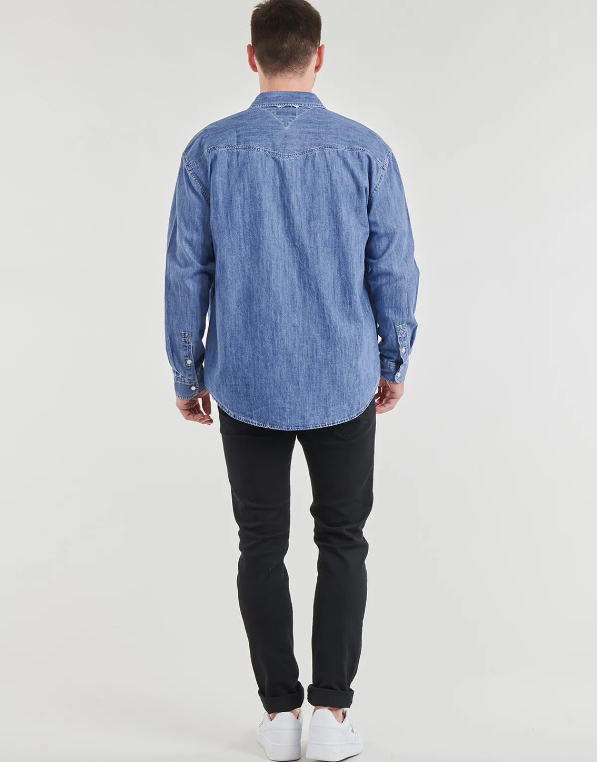 Tommy Jeans TJM RLX WESTERN DENIM SHIRT-Homme Chemises