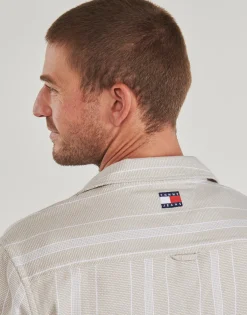 Tommy Jeans TJM TEXTURED REG CAMP SHIRT EXT-Homme Chemises