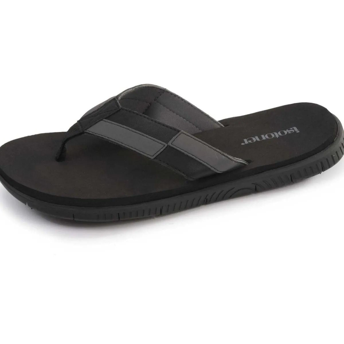 Isotoner Tongs sport Homme confort Noir-Homme Tongs