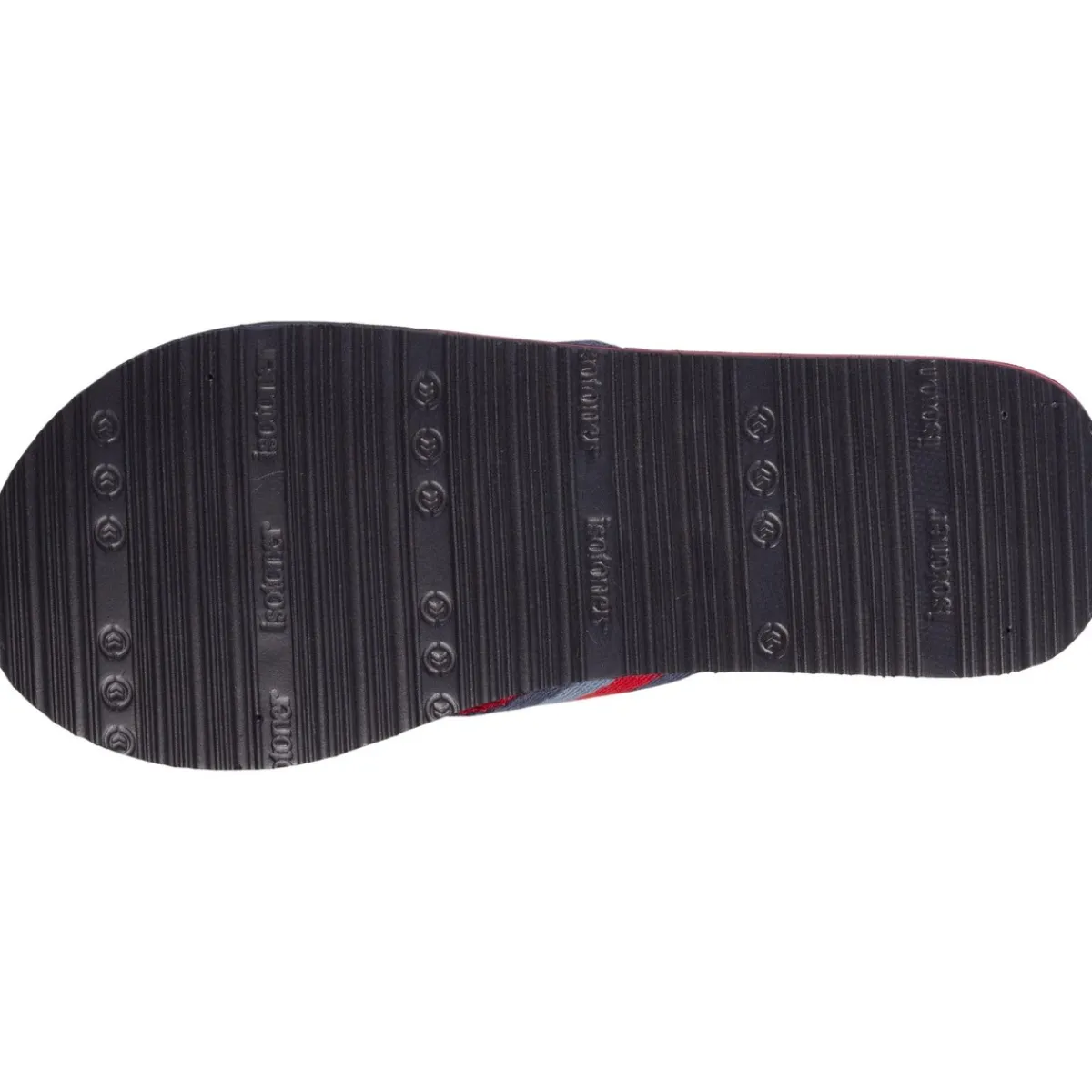 Isotoner Tongs tige large Homme rayure-Homme Tongs