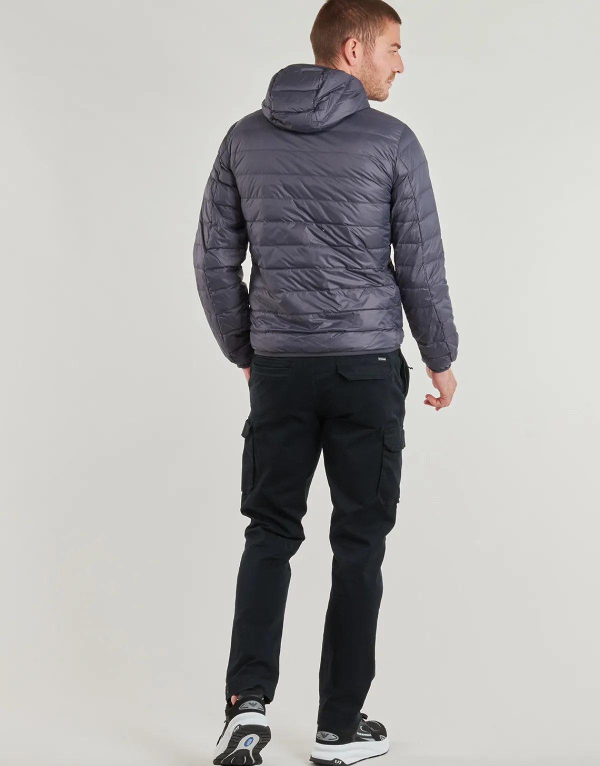 Emporio Armani EA7 TRAIN CORE ID DOWN LIGHT JACKET HOODIE CC 8NPB24-Homme Manteaux