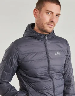 Emporio Armani EA7 TRAIN CORE ID DOWN LIGHT JACKET HOODIE CC 8NPB24-Homme Manteaux