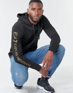 Emporio Armani EA7 TRAIN LOGO SERIES M HOODIE RN COFT-Homme Sweats & Polaires|Sweats & Polaires