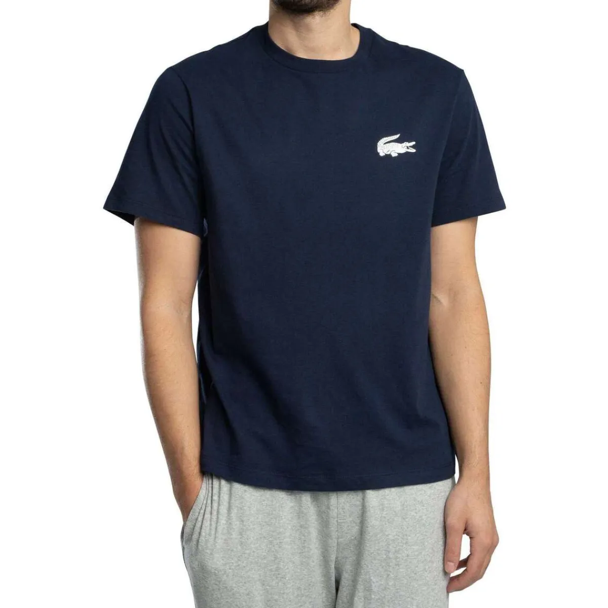 Lacoste T-shirt de détente à imprimé crocodile-Homme Pyjamas
