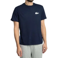 Lacoste T-shirt de détente à imprimé crocodile-Homme Pyjamas