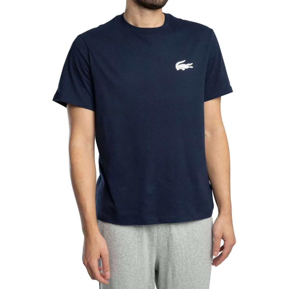 Lacoste T-shirt de détente à imprimé crocodile-Homme Pyjamas