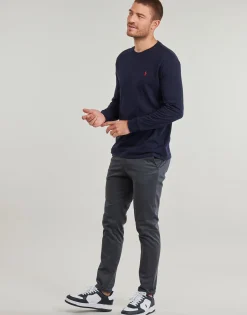 Polo Ralph Lauren TSHIRT MANCHES LONGUES EN COTON-Homme T-Shirts & Polos|T-Shirts & Polos