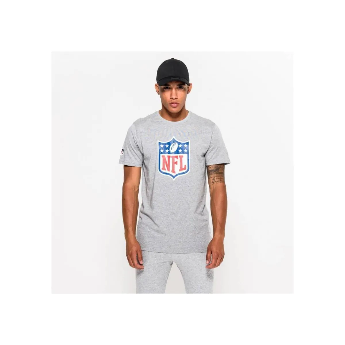New-Era T-Shirt NFL Logo Gris-Homme Football