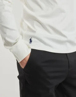 Polo Ralph Lauren T-SHIRT PIMA COTON COL CHEMINEE-Homme T-Shirts & Polos