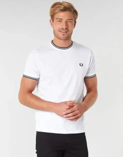 Fred Perry TWIN TIPPED T-SHIRT-Homme T-Shirts & Polos