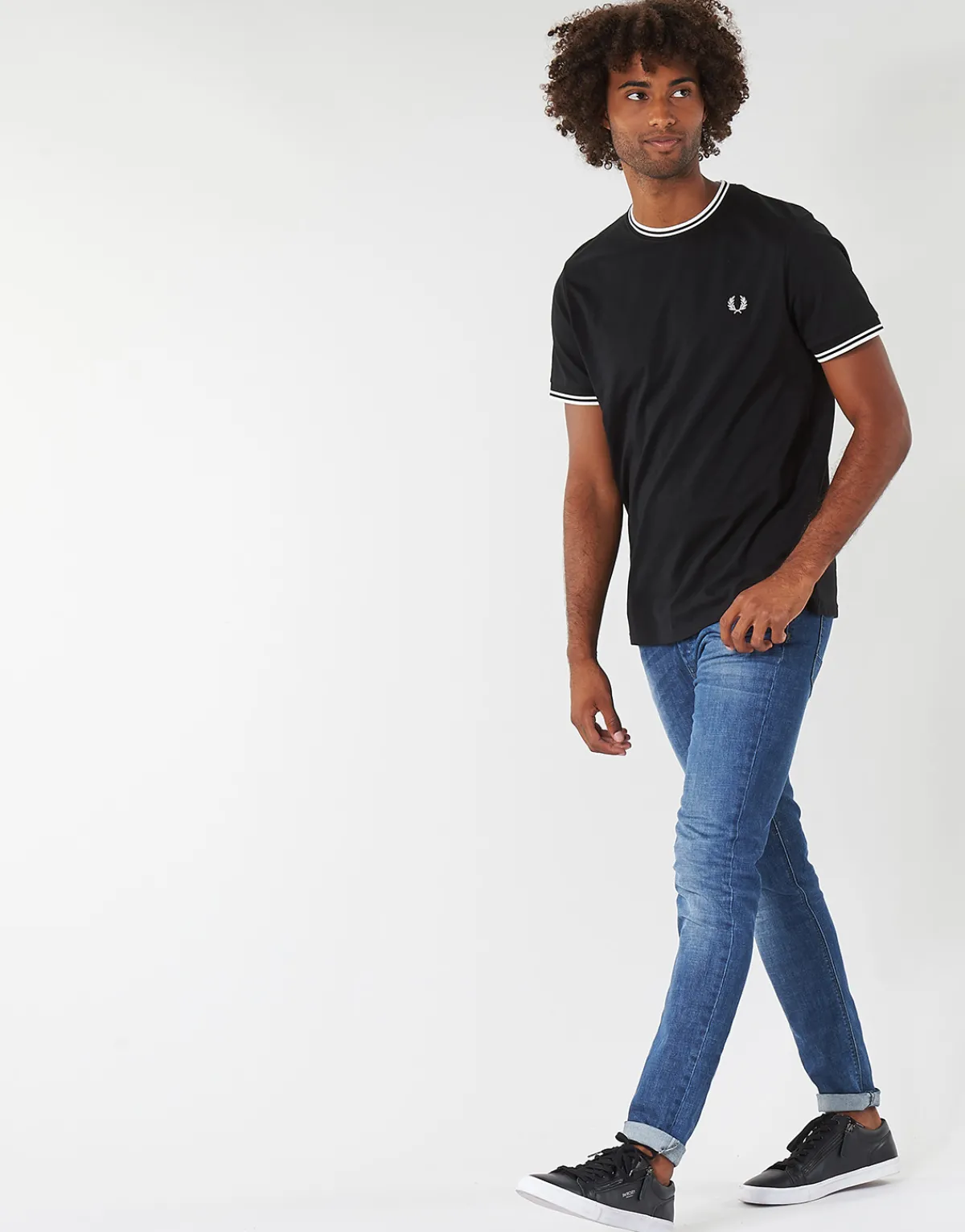 Fred Perry TWIN TIPPED T-SHIRT-Homme T-Shirts & Polos