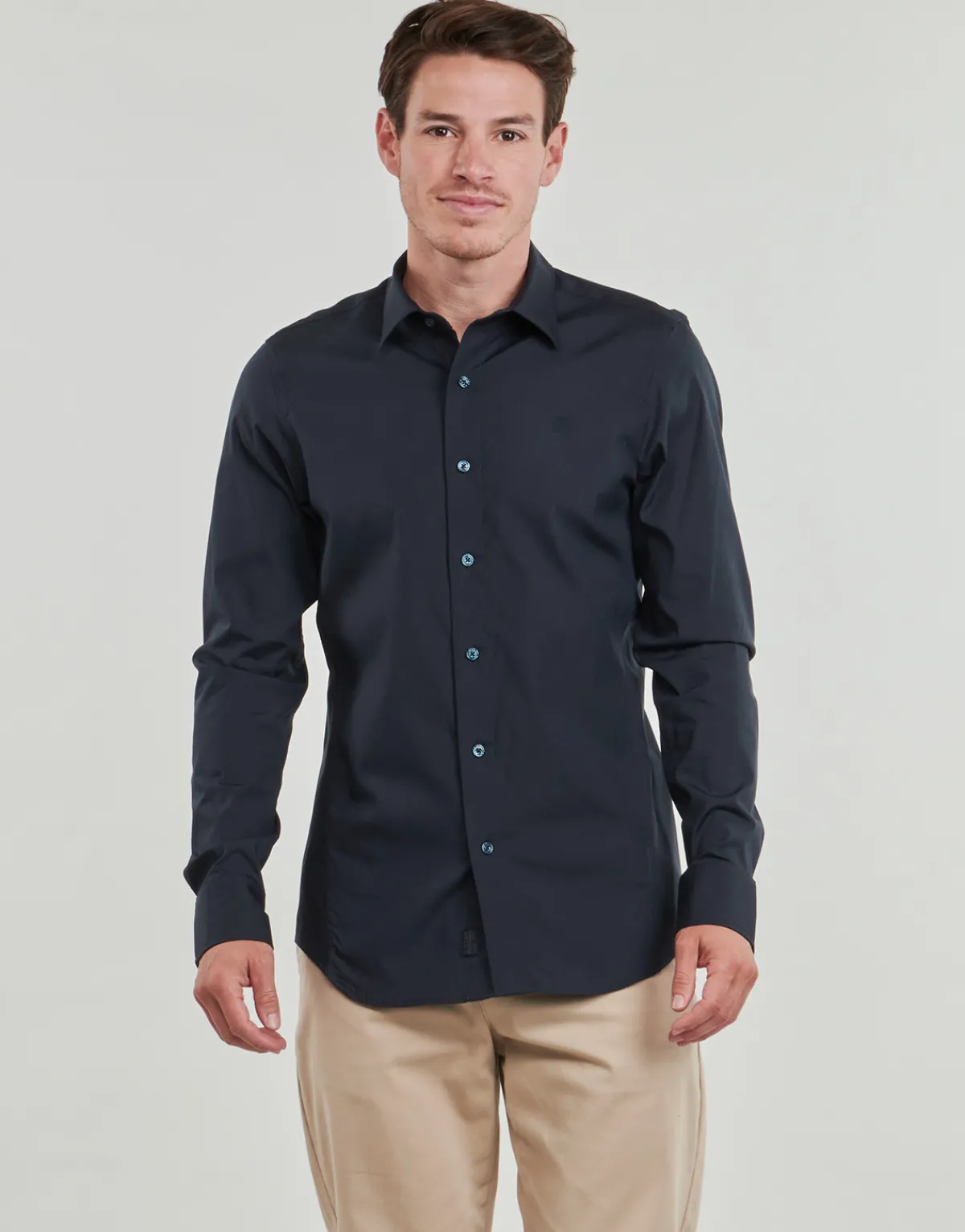 G-Star Raw UNIFORM SLIM SHIRT LS-Homme Chemises