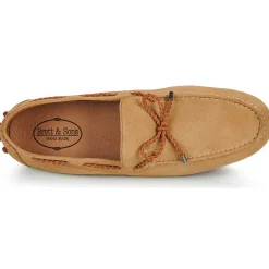 Brett & Sons 4389-VEL-BEGE--Homme Mocassins & Chaussures Bateau