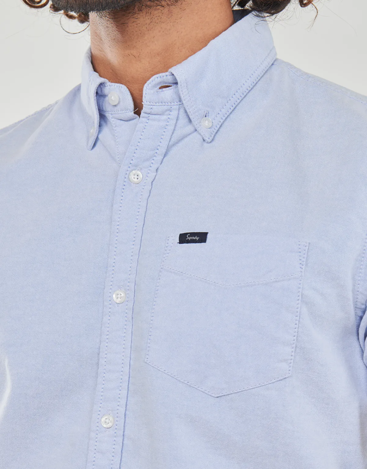 Superdry VINTAGE OXFORD S/S SHIRT-Homme Chemises