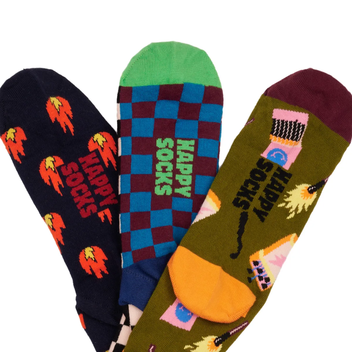 Happy socks WILD WEEK SOCKS X7-Homme Randonnée|Football